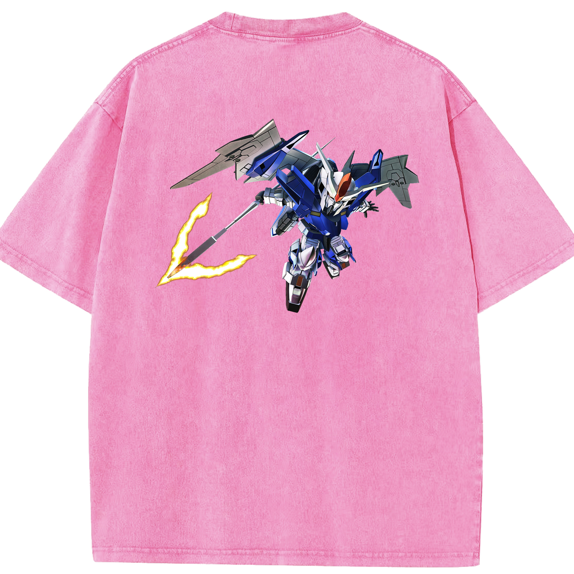（画像用） 機動戦士ガンダム Mobile Suit Gundam 綿100% ヴィンテージ風 半袖Tシャツ（背面プリント）
